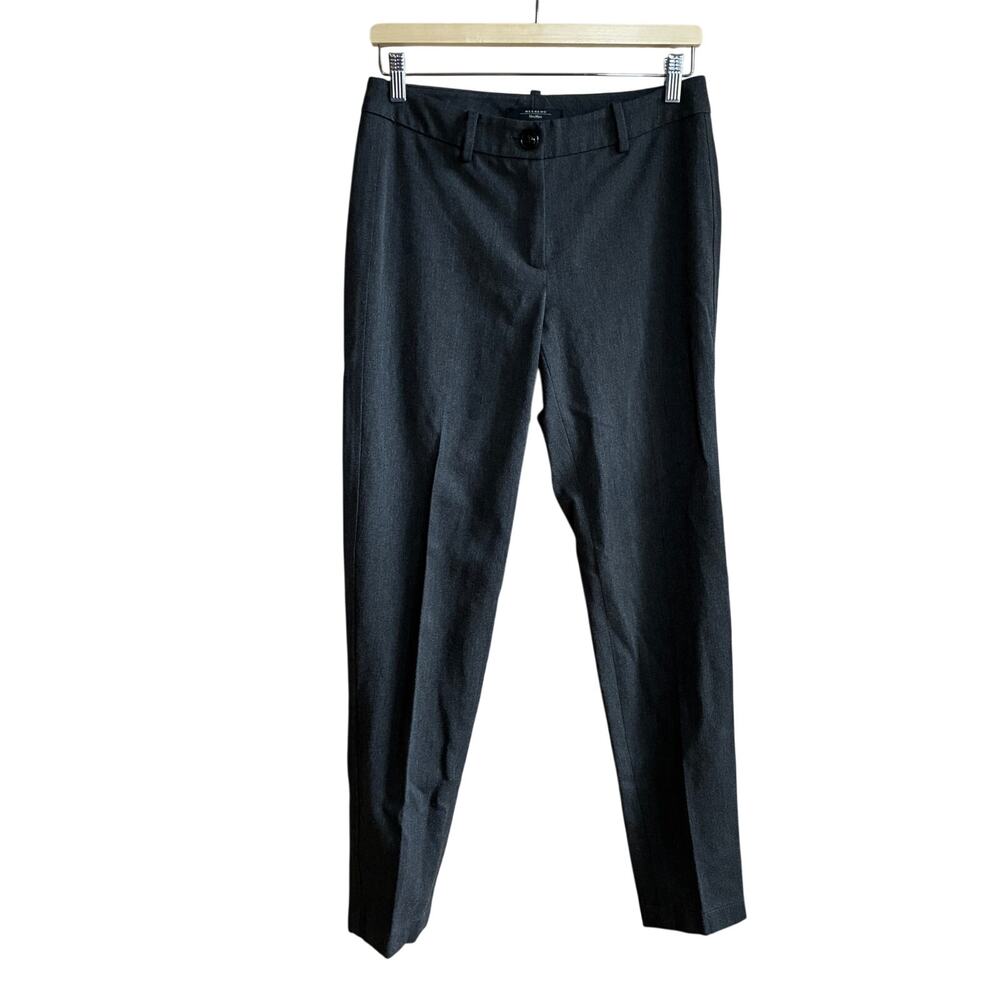 Weekend MaxMara cigarette stretch gray trousers women's size 6 straight leg
